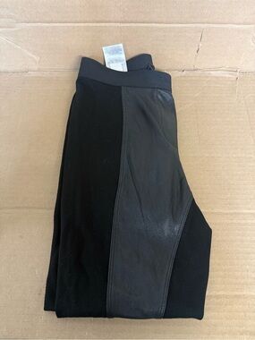 BCBGMaxAzria Black Faux Leather Leggings